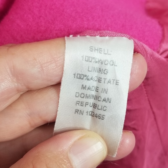 Finity | Bubblegum Pink Wool Classic Pea Coat XL - Picture 3 of 7